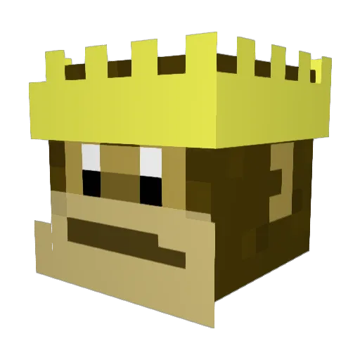 Rudencio Minecraft avatar head, 3D render