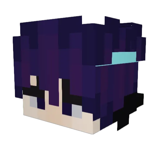 Rudgary Minecraft avatar head, 3D render
