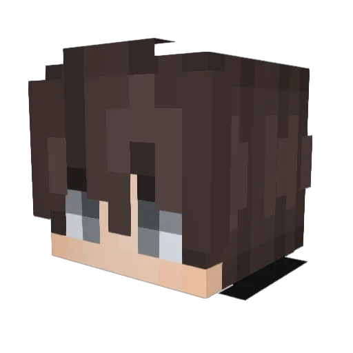 Rudi102 Minecraft avatar head, 3D render