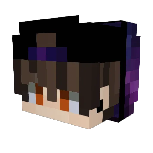 RudkoCS Minecraft avatar head, 3D render