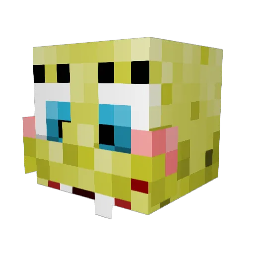 Rudlen Minecraft avatar head, 3D render