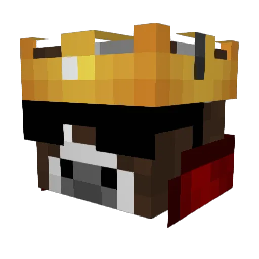 Rudo16 Minecraft avatar head, 3D render