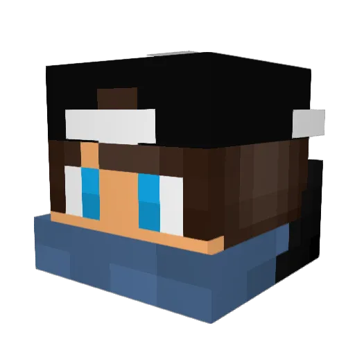 Rudolf1812 Minecraft avatar head, 3D render