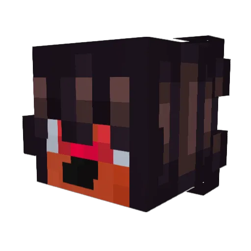 Rudolfick Minecraft avatar head, 3D render