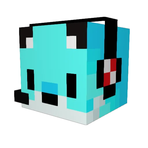 RudolphRudy Minecraft avatar head, 3D render