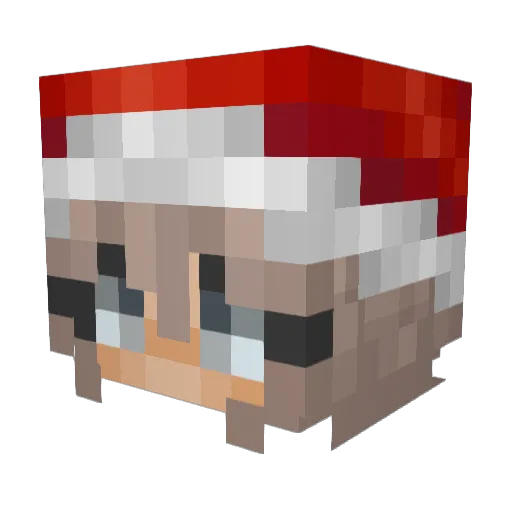 Rudovich Minecraft avatar head, 3D render