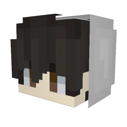 Rudraksh1895 Minecraft avatar head, 3D render