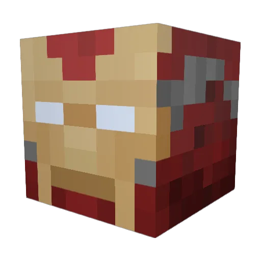 Rudster989 Minecraft avatar head, 3D render