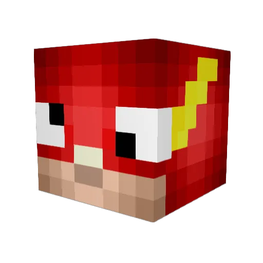 Rudy831 Minecraft avatar head, 3D render