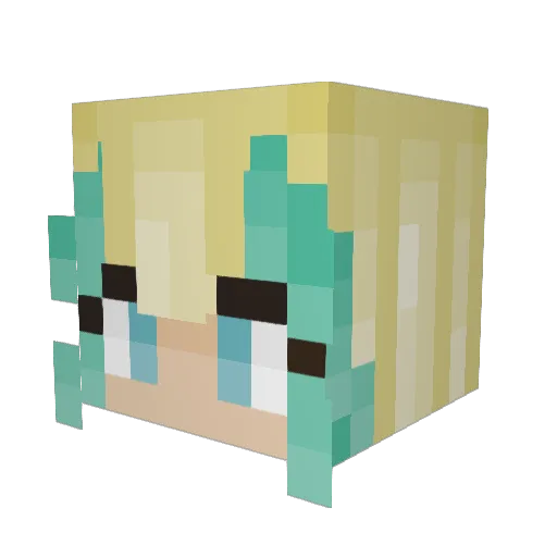 RudyExel1 Minecraft avatar head, 3D render