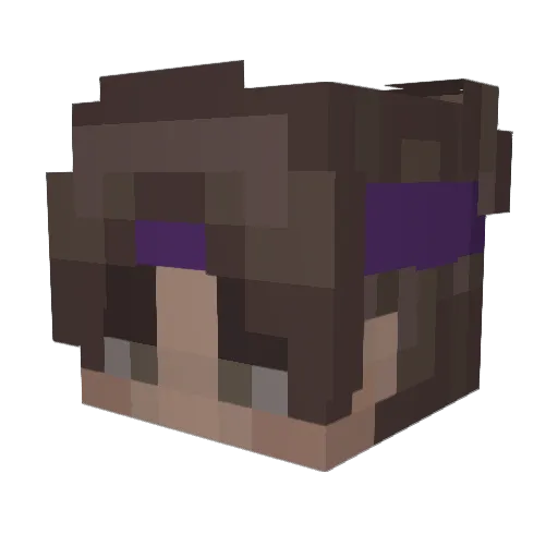 RudyGobert Minecraft avatar head, 3D render