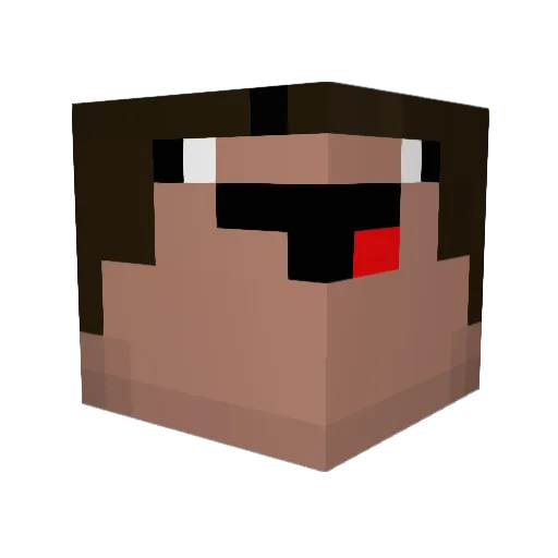 RudyKebab Minecraft avatar head, 3D render