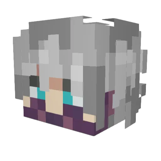 Rudy_L Minecraft avatar head, 3D render