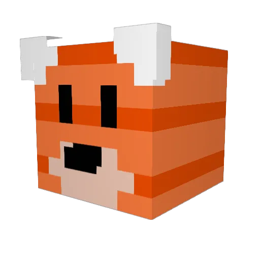 Rudy_Mayor Minecraft avatar head, 3D render