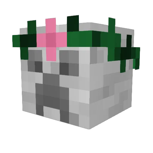 Rudyb Minecraft avatar head, 3D render