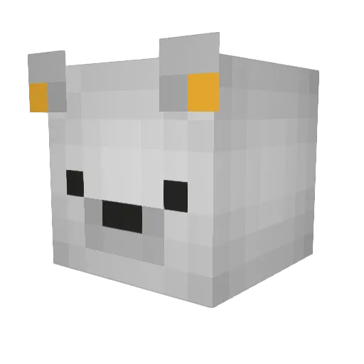 Rudyvz7 Minecraft avatar head, 3D render