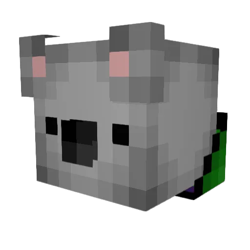 Rudywes Minecraft avatar head, 3D render