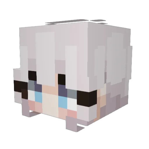 Rudyy2 Minecraft avatar head, 3D render