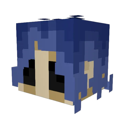 Rue76 Minecraft avatar head, 3D render