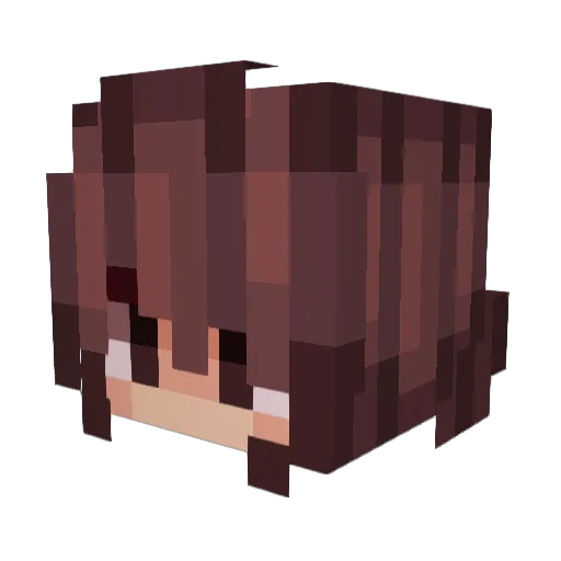 RueDreemurr Minecraft avatar head, 3D render