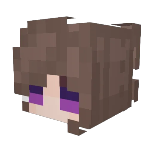 RueL__ Minecraft avatar head, 3D render