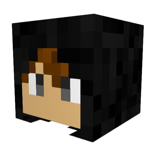 RueLeeRJ Minecraft avatar head, 3D render