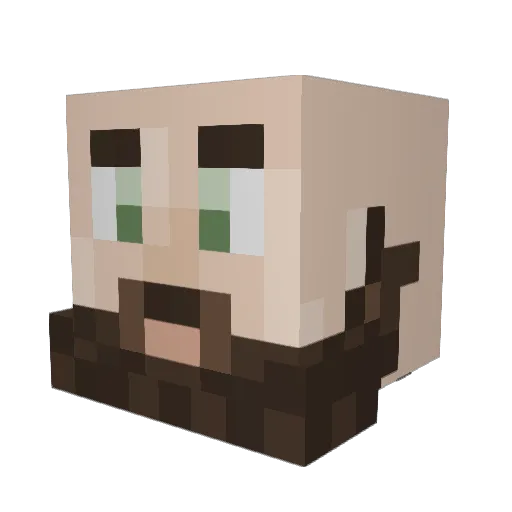 RuedaDeRepuesto Minecraft avatar head, 3D render