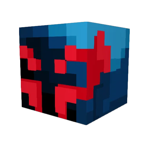 Rueeeez Minecraft avatar head, 3D render