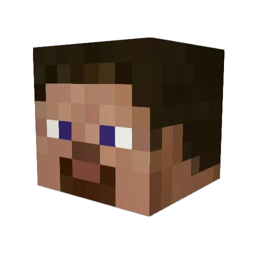 Rufat_dragon Minecraft avatar head, 3D render