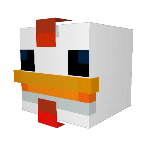 Ruffez_964 Minecraft avatar head, 3D render