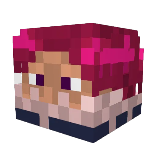Ruffy2006 Minecraft avatar head, 3D render