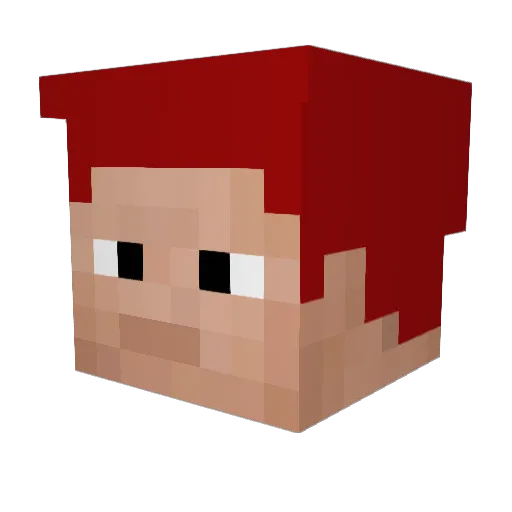 Ruffy2701 Minecraft avatar head, 3D render