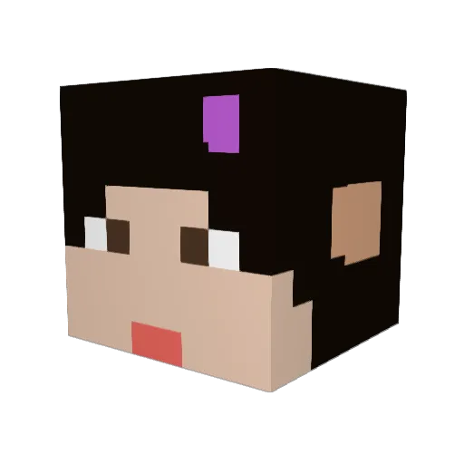 Ruffyssj3 Minecraft avatar head, 3D render