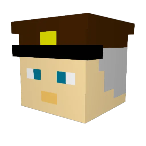 RufousFilly58 Minecraft avatar head, 3D render