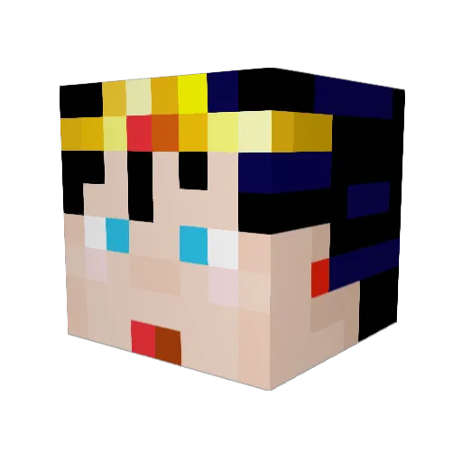 Rufus06 Minecraft avatar head, 3D render