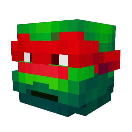 RufusEbola Minecraft avatar head, 3D render