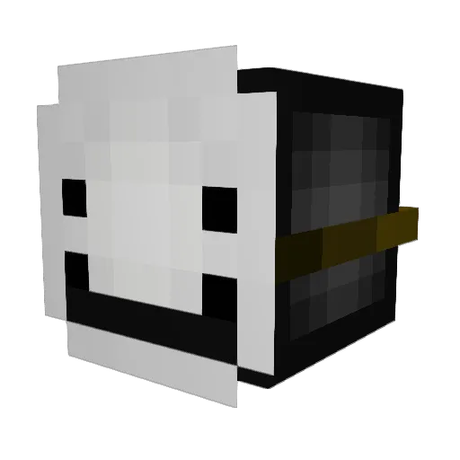 Rufus_theking Minecraft avatar head, 3D render
