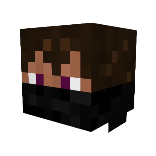 RugbyP Minecraft avatar head, 3D render