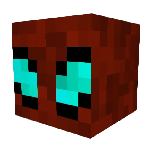 Rugbyspiderman Minecraft avatar head, 3D render