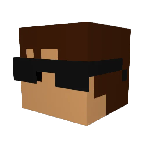 Ruger1949 Minecraft avatar head, 3D render