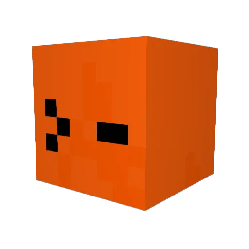 Ruggaking15 Minecraft avatar head, 3D render