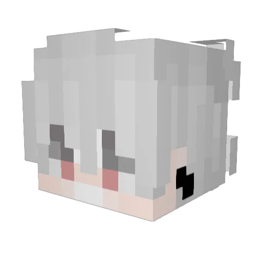 RugidRoar Minecraft avatar head, 3D render