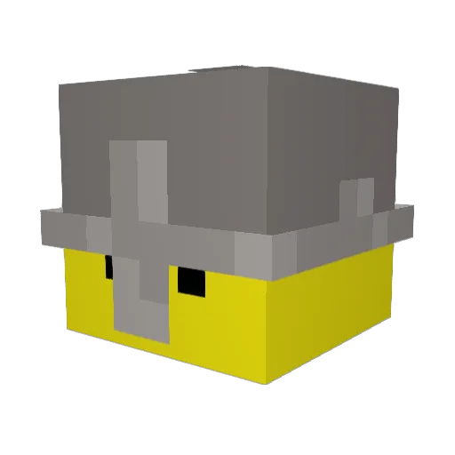 Ruglia_ Minecraft avatar head, 3D render