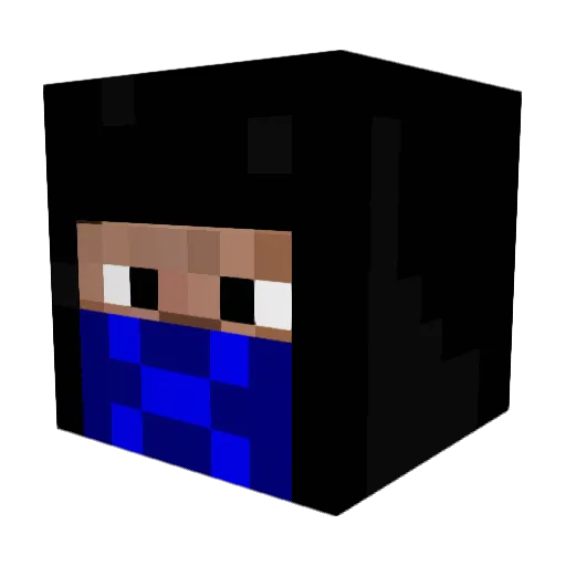 Ruharc Minecraft avatar head, 3D render