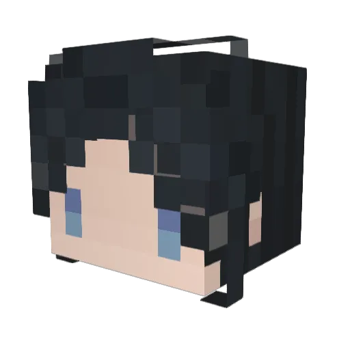 Ruhe02 Minecraft avatar head, 3D render