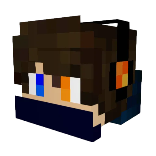 RuiAlvess Minecraft avatar head, 3D render