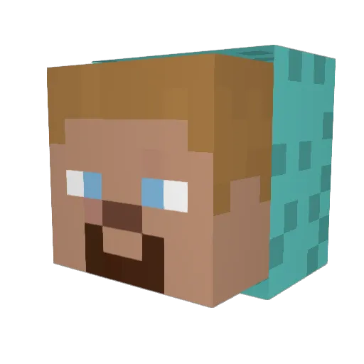 RuieKill Minecraft avatar head, 3D render