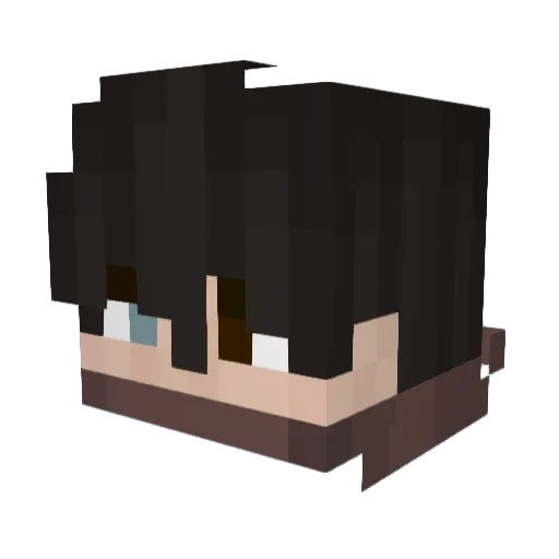RuinKeeper Minecraft avatar head, 3D render
