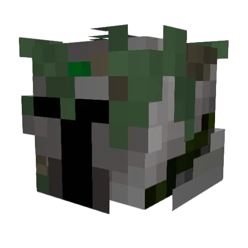 RuinedSentry Minecraft avatar head, 3D render