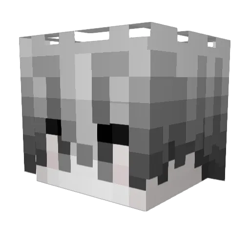 Minecraft-Avatar von Ruined_Red: Kopf als 3D-Render